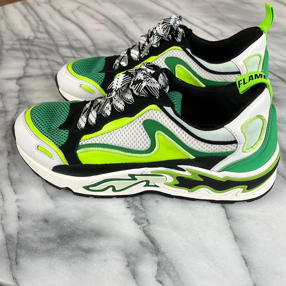 Sandro Green Flame Sneakers size 37